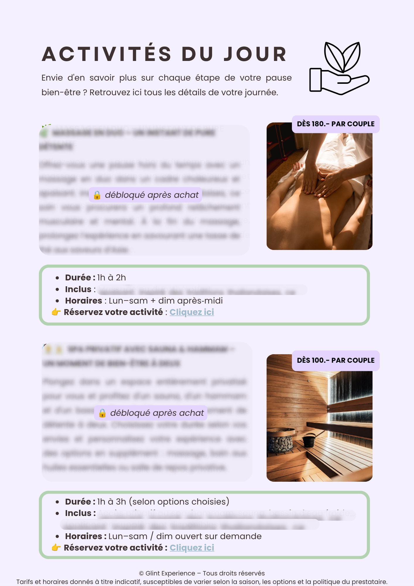 Escapade romantique et bien-être