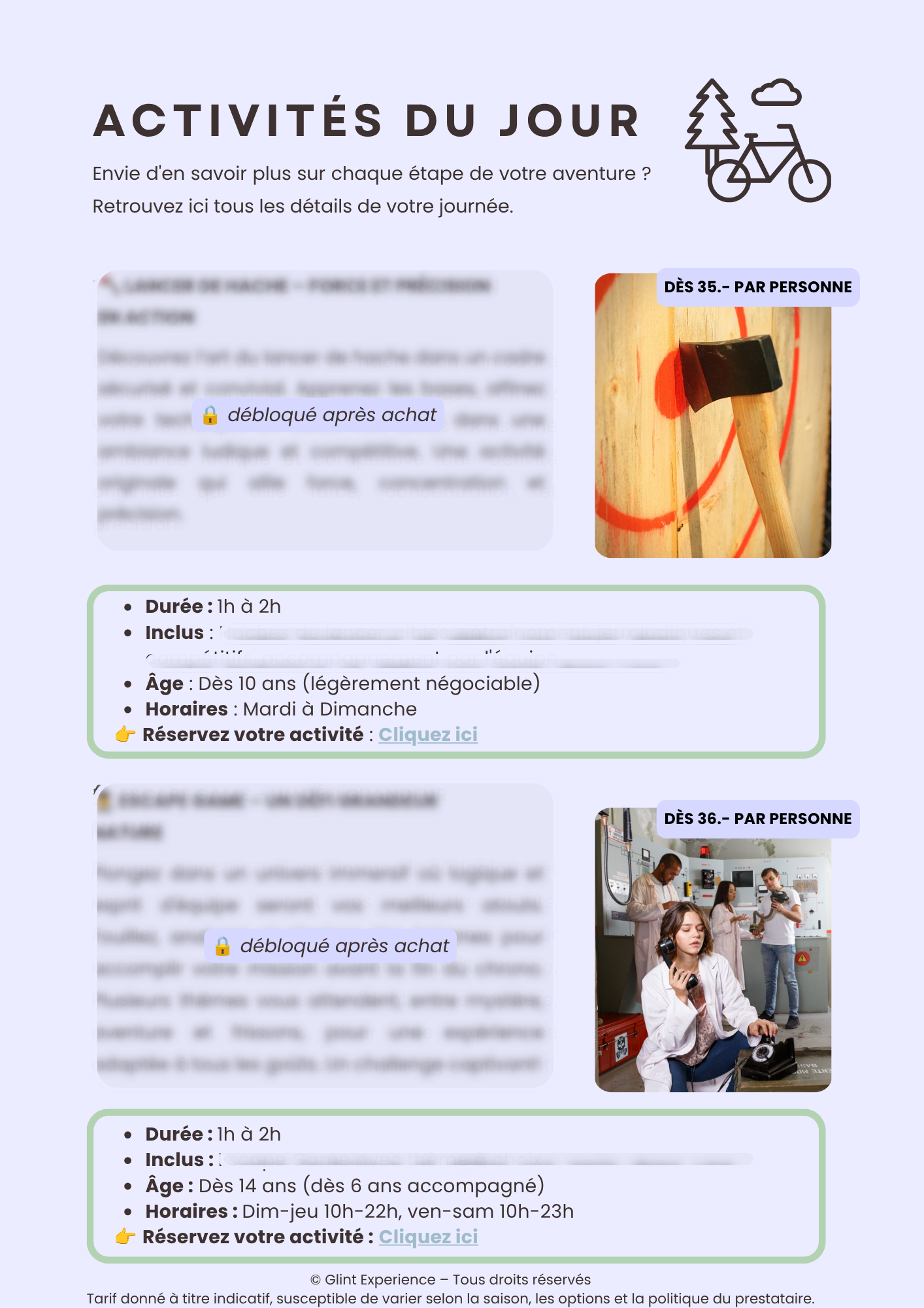 Challenge et adrénaline