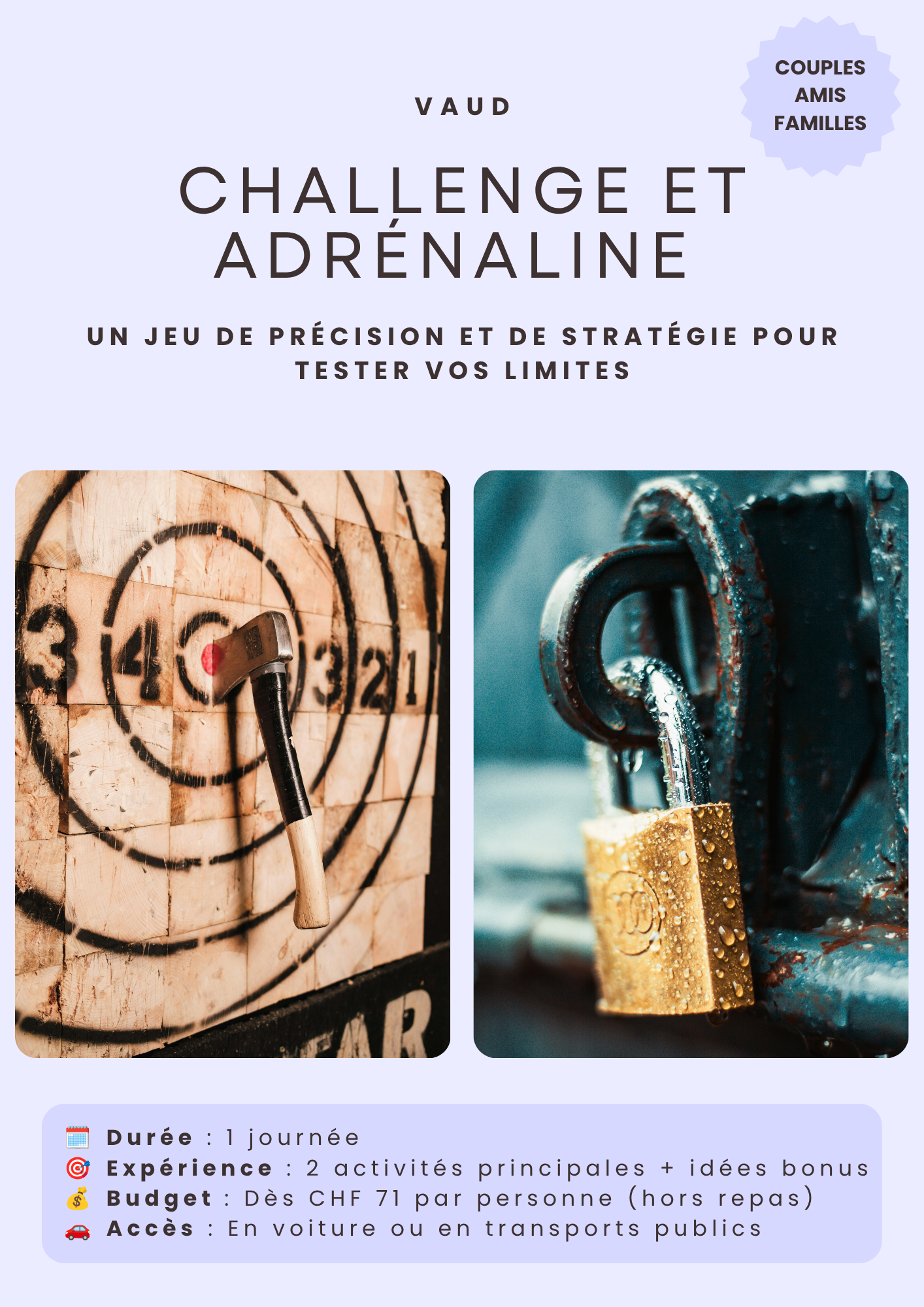 Challenge et adrénaline